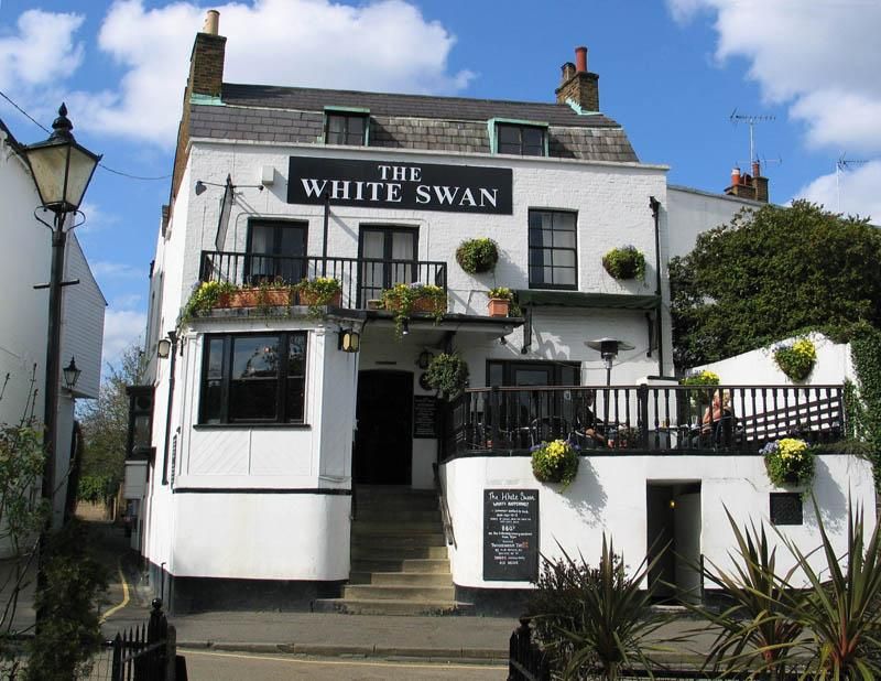 White Swan, Twickenham. (Pub, External, Key). Published on 21-05-2018