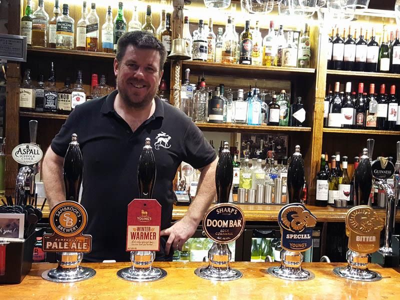 Will behind the bar. (Pub, Bar). Published on 25-01-2018 