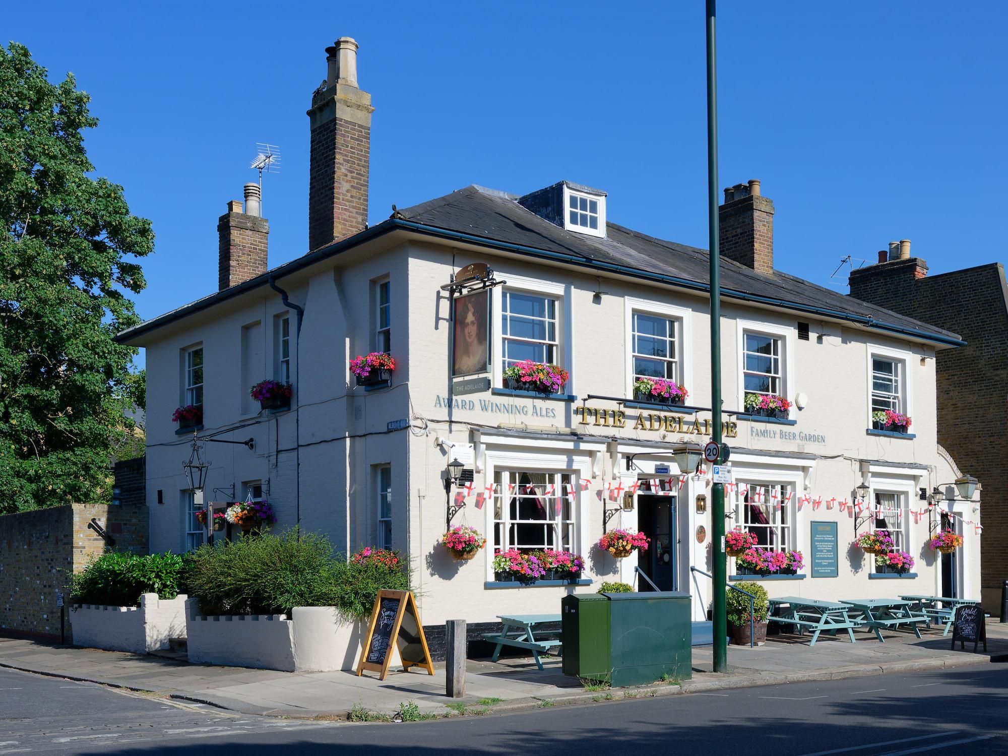 The Adelaide, Teddington. (July 2026). (Pub, External, Key). Published on 04-07-2026