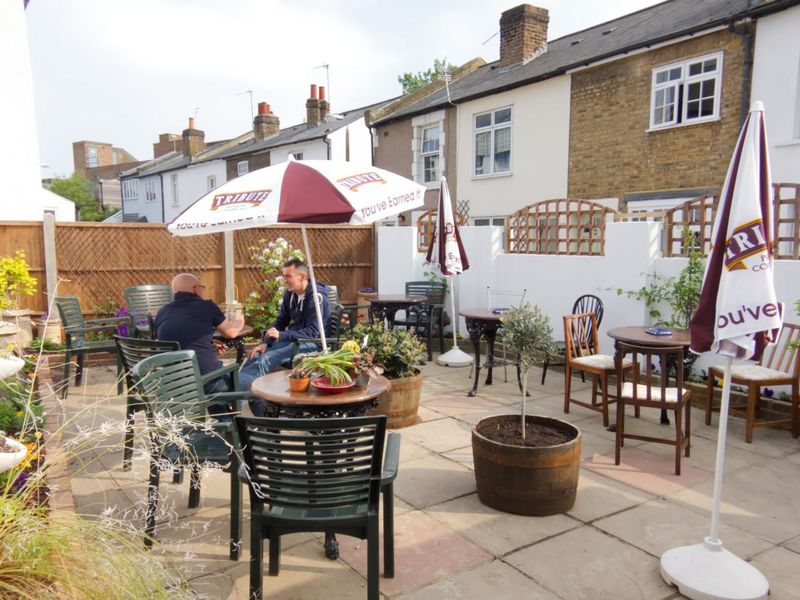 View of rear patio/garden (photo taken April 2011). (Pub, External, Garden). Published on 19-10-2025 