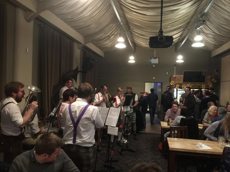 Beer Hall - Winter Ales Destival; Oompah Band. (Festival, Customers, Party). Published on 23-11-2016 