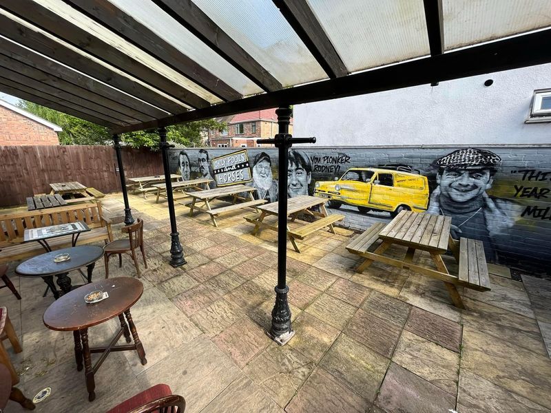 Only Fools and Horses themed outsie area. Published on 02-02-2024 