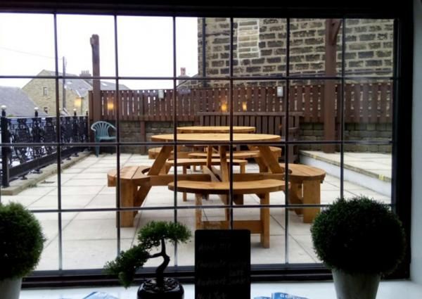 View of terrace. (Pub, Garden). Published on 28-04-2015