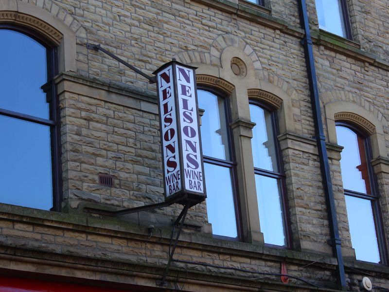 Nelsons Wine Bar. (Pub, Sign). Published on 09-12-2013