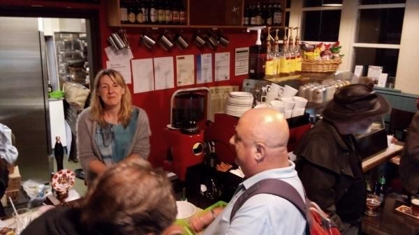 The bar and owner. (Pub, Bar, Publican, Customers). Published on 02-05-2015