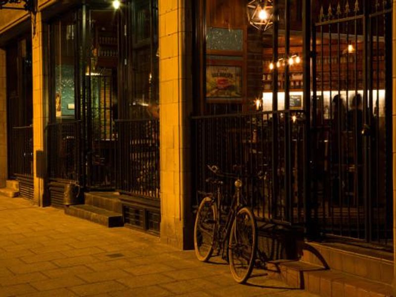 Entrance at night. (Pub, External). Published on 12-04-2016