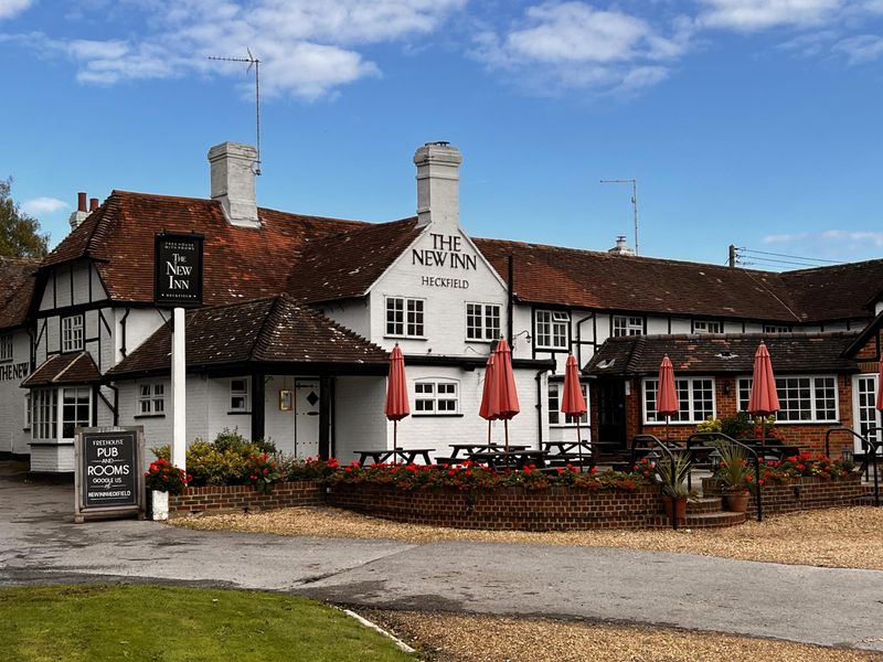 New Inn, Heckfield (Photo: Phil Bell - 03/10/2024). (Pub, External, Sign, Key). Published on 05-10-2024