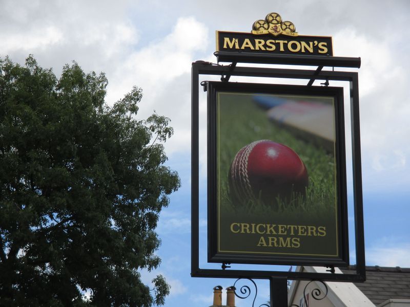 Cricketers Arms, Southampton. (External, Sign). Published on 29-07-2016 