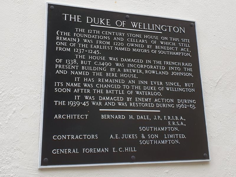 Duke of Wellington, history sign (Photo: Pete Horn 19/09/2023). (External). Published on 19-09-2023