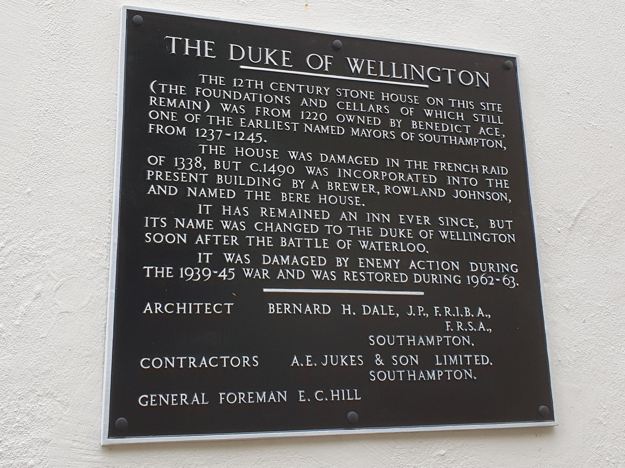 Duke of Wellington, history sign (Photo: Pete Horn 19/09/2023). (External). Published on 19-09-2023