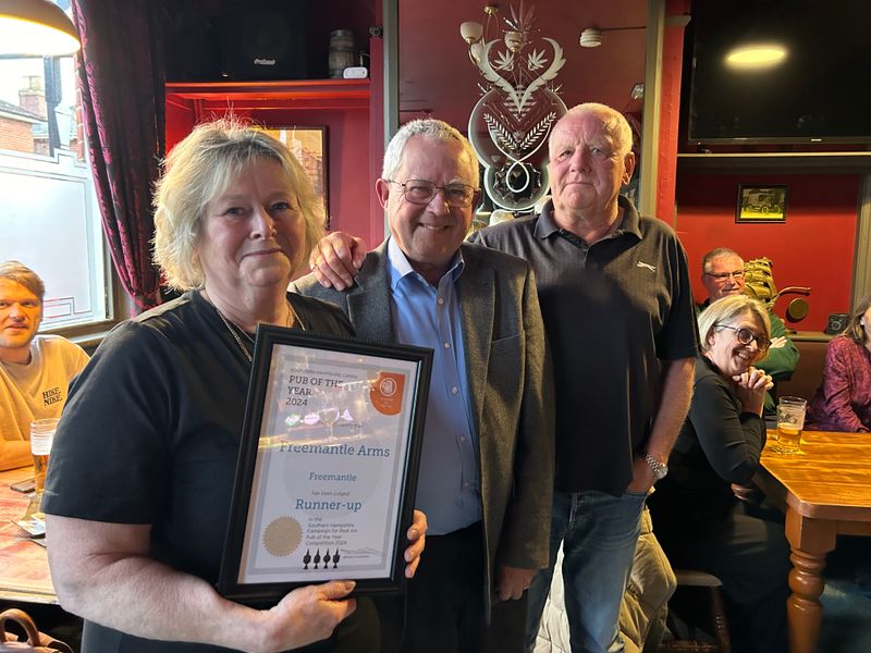 Freemantle Arms, runners up, Pub of the Year 2024.. (Publican, Branch, Award). Published on 12-04-2024