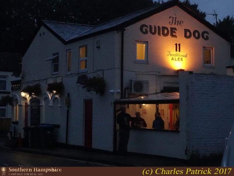 Guide Dog, Bevois Valley (Photo: Charles Patrick 28/07/2017). (Pub, External). Published on 28-07-2017