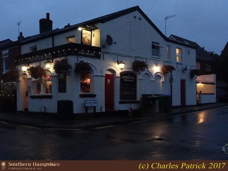 Guide Dog, Bevois Valley (Photo: Charles Patrick 28/07/2017). (Pub, External). Published on 28-07-2017