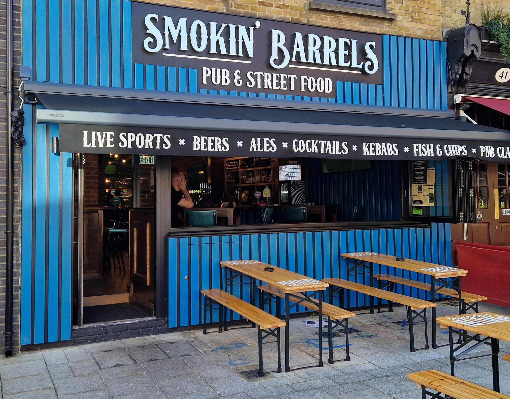 Smokin' Barrels, Southampton (Photo: Pete Horn - 05/04/2025). (Pub, External, Key). Published on 05-04-2025