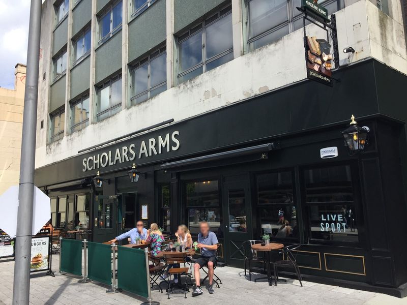 Scholars Arms, Above Bar (Photo: Alex Presland - 25/06/2017). (External, Sign, Customers, Key). Published on 25-06-2017