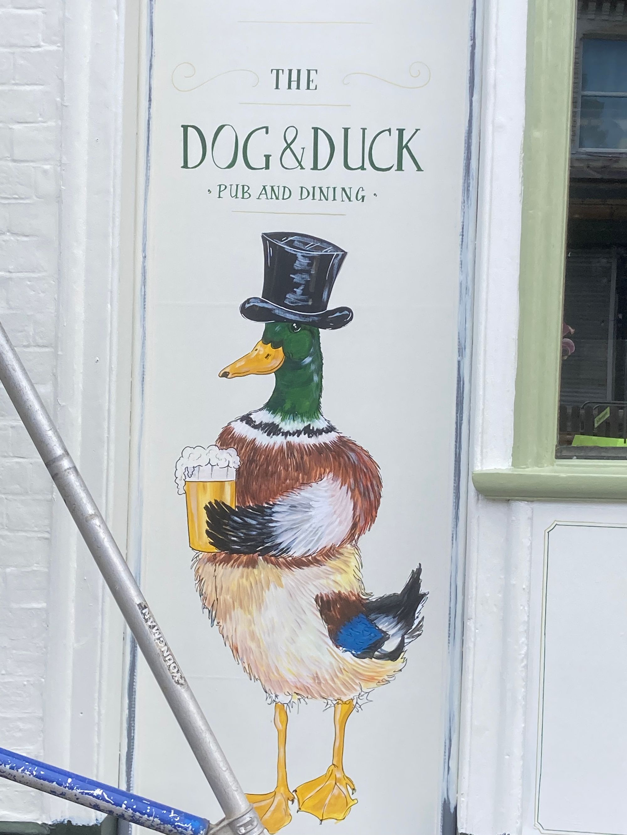 Dog & Duck, Shirley (Photo: Norman Clinnick - 27/06/2025). (Sign). Published on 27-06-2025