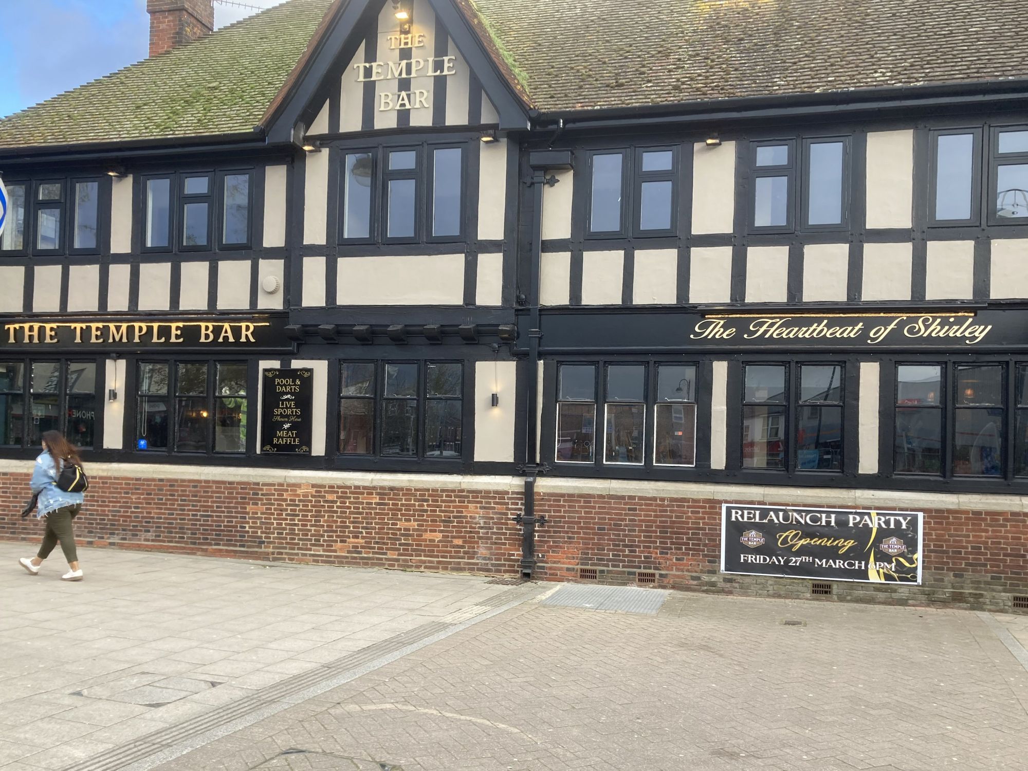 The Temple Bar, Shirley (Photo: Norman Clinnick - 26/03/2026). (Pub, External). Published on 26-03-2026