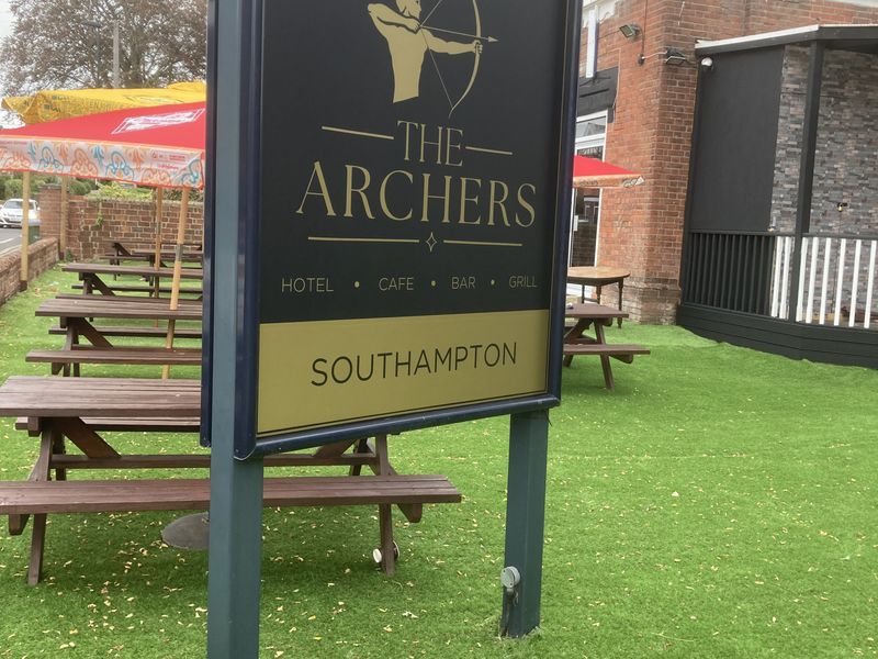 Archers, Hill Lane (Photo: Norman Clinnick - 03/09/2026). (Sign). Published on 03-09-2026 