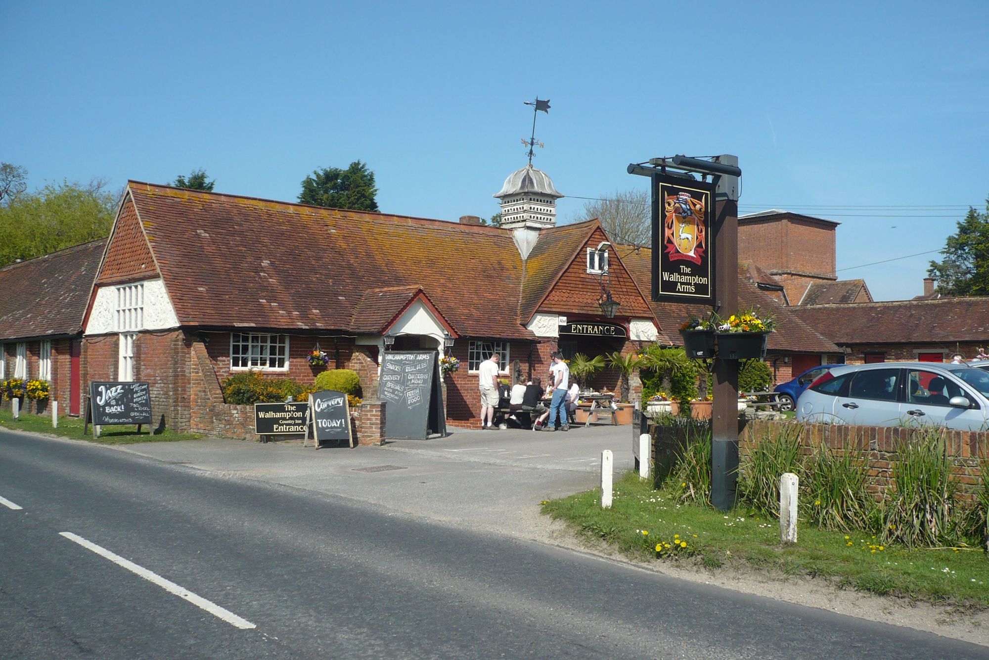 Walhampton Arms, Walhampton. (Pub, External, Sign). Published on 10-04-2011