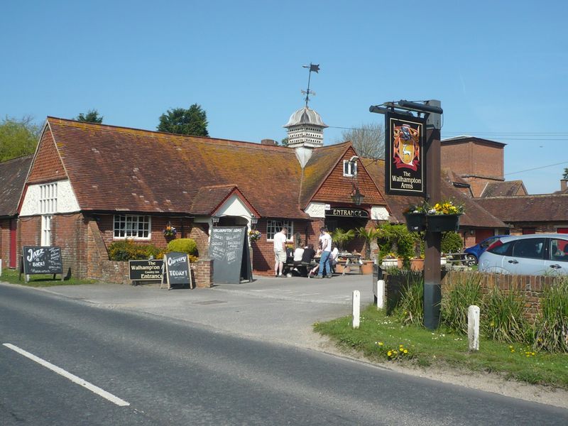 Walhampton Arms, Walhampton. (Pub, External, Sign). Published on 10-04-2011