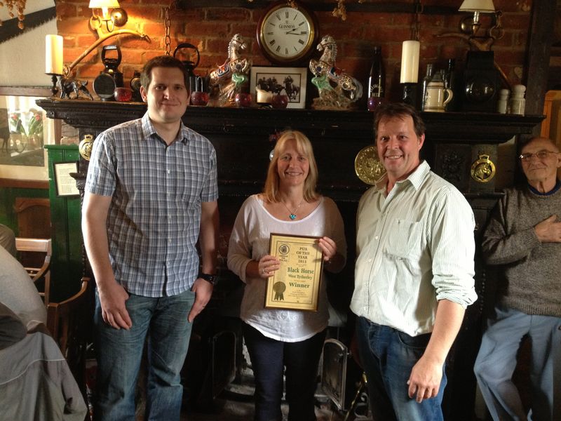 Black Horse, West Tytherley. (Pub, Publican, Customers, Branch, Award). Published on 11-05-2013