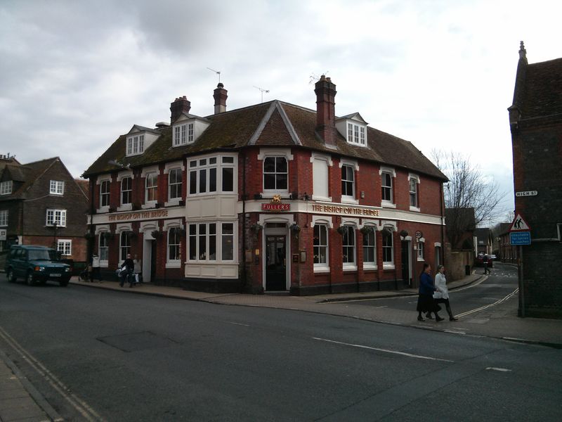 Bishop on the Bridge, Winchester. (Pub, External). Published on 16-02-2013