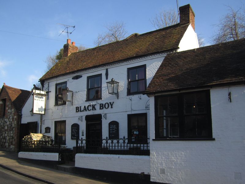 Black Boy, Winchester (Photo: Pete Horn - 06/04/2013). (Pub, External, Key). Published on 06-04-2013