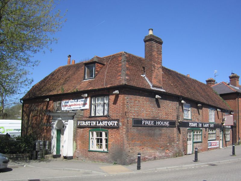 First In Last Out, Winchester - 1st May 2013 (Photo: Pete Horn). (Pub, External). Published on 01-05-2013