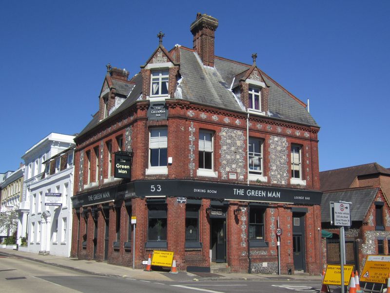 Green Man, Winchester. (Pub, External, Key). Published on 01-05-2013