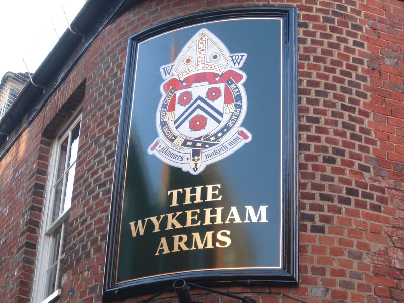 Wykeham Arms, Winchester. (Sign). Published on 06-04-2013 