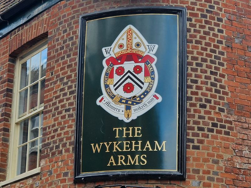 Wykeham Arms, Winchester (Photo: Pete Horn - 25/02/2025). (Sign). Published on 25-02-2025