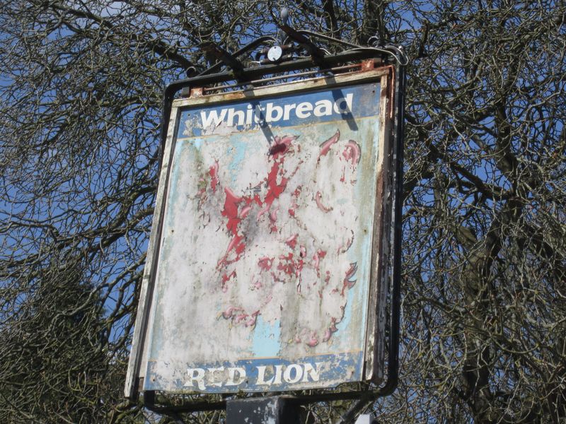 Red Lion, West Dean. (Sign). Published on 02-04-2013