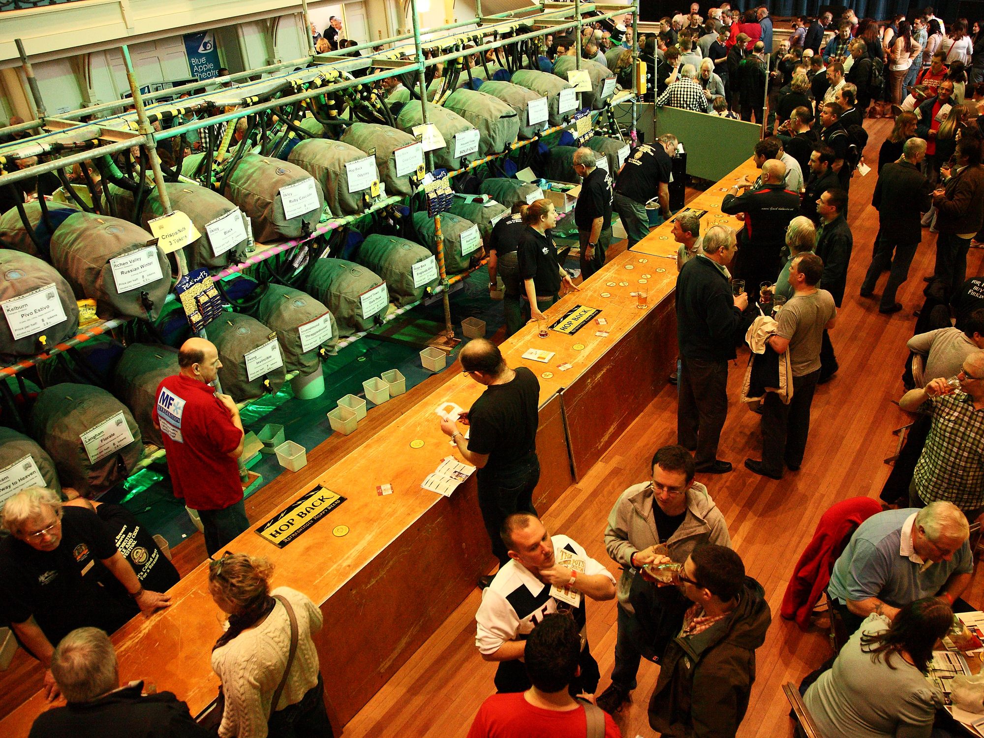 Winchester Beer & Cider Festival, Winchester. (Festival, Bar, Customers, Key). Published on 17-03-2012