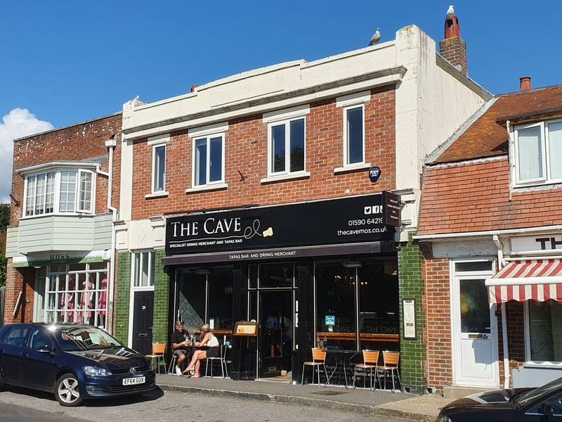 Cave, Milford on Sea (Photo: Pete Horn - 15/09/2023). (Pub, External, Key). Published on 15-09-2023