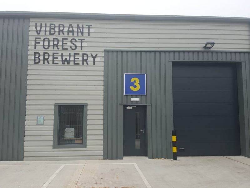 Vibrant Forest Brewery Taproom, Hardley. (Pub, Brewery, External, Sign, Key). Published on 04-05-2019