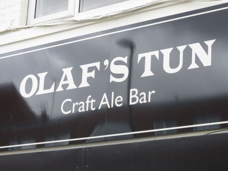 Olaf's Tun pub sign - 29th July 2016. (External, Sign). Published on 29-07-2016