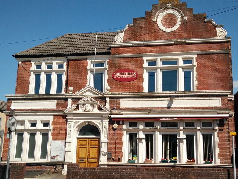Churchills Club, Eastleigh. (Pub, External, Key). Published on 22-06-2020