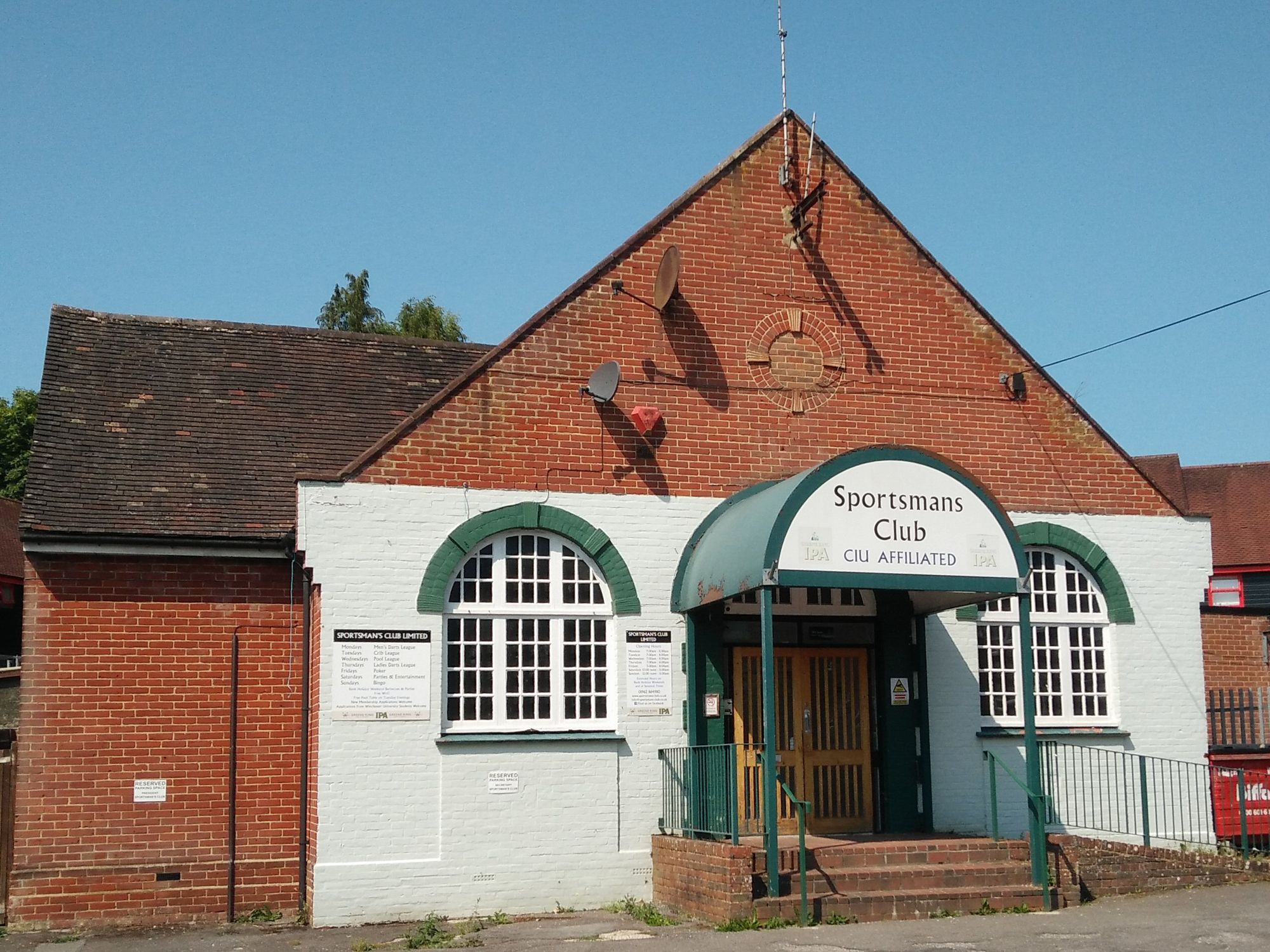 Sportsmans Club, Winchester. (External). Published on 24-06-2020