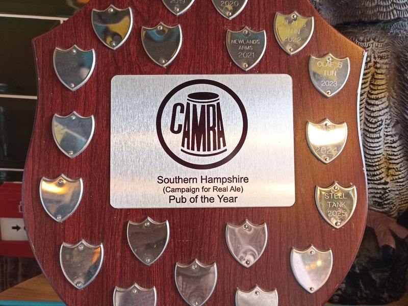Steel Tank Alehouse - Southern Hampshire Pub of the Year 2025. Published on 27-07-2025 