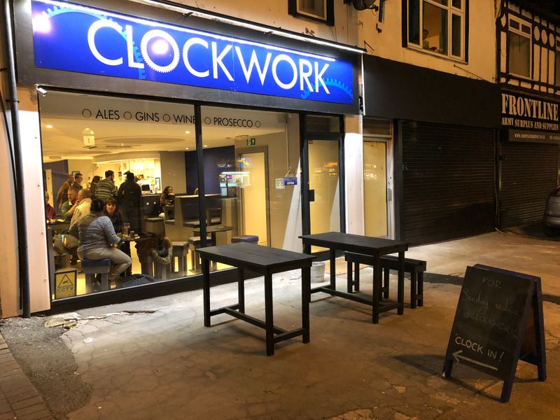 Clockwork, Shirley (Photo: Alex Presland - 25/02/2018). (Pub, External, Sign, Customers). Published on 25-02-2018 