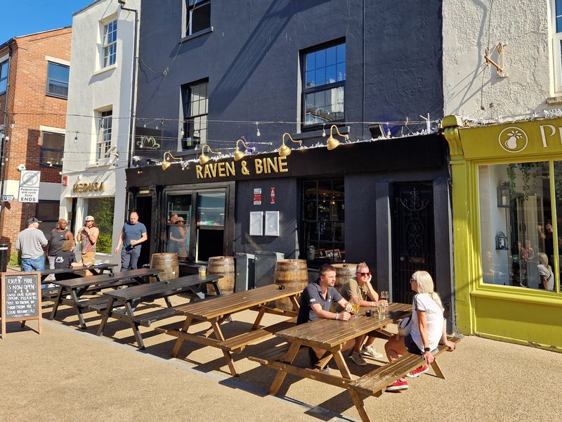 Raven & Bine, Bedford Place (Photo: Pete Horn - 24/06/2024). (Pub, External, Key). Published on 24-06-2024