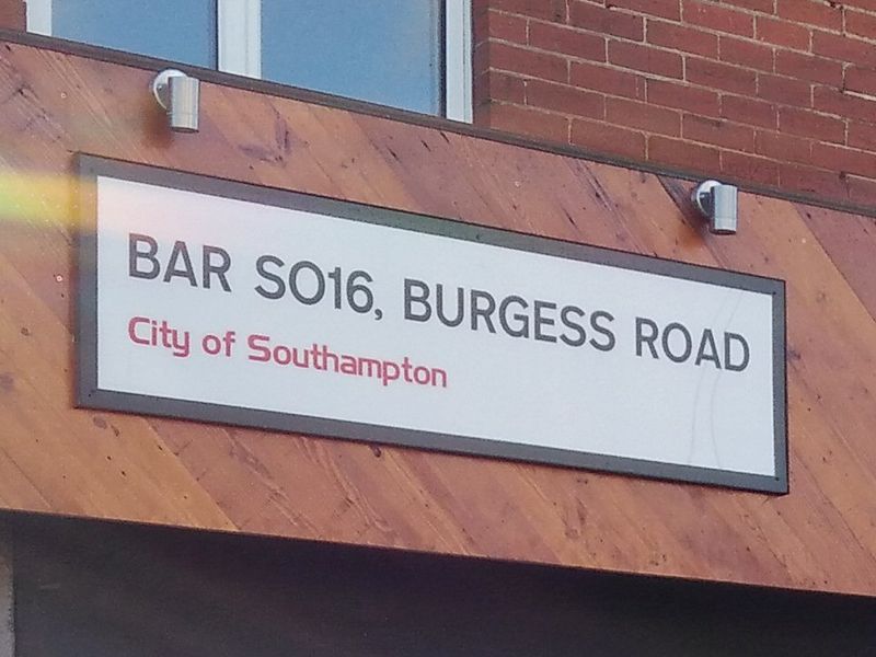 Bar SO16, Southampton. (External, Sign). Published on 09-01-2020 