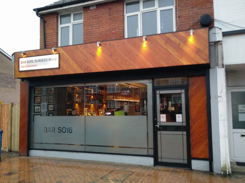 Bar SO16, Southampton. (Pub, External, Key). Published on 03-02-2020