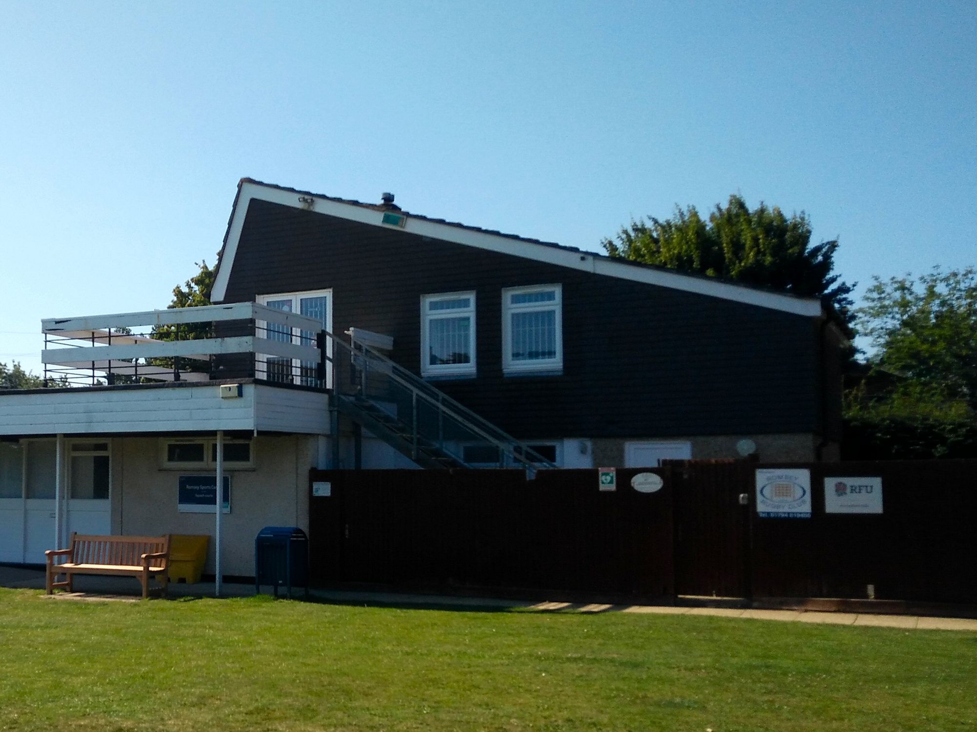 Romsey Rugby Club, Southampton Road clubhouse 24th June 2020. (External). Published on 24-06-2020