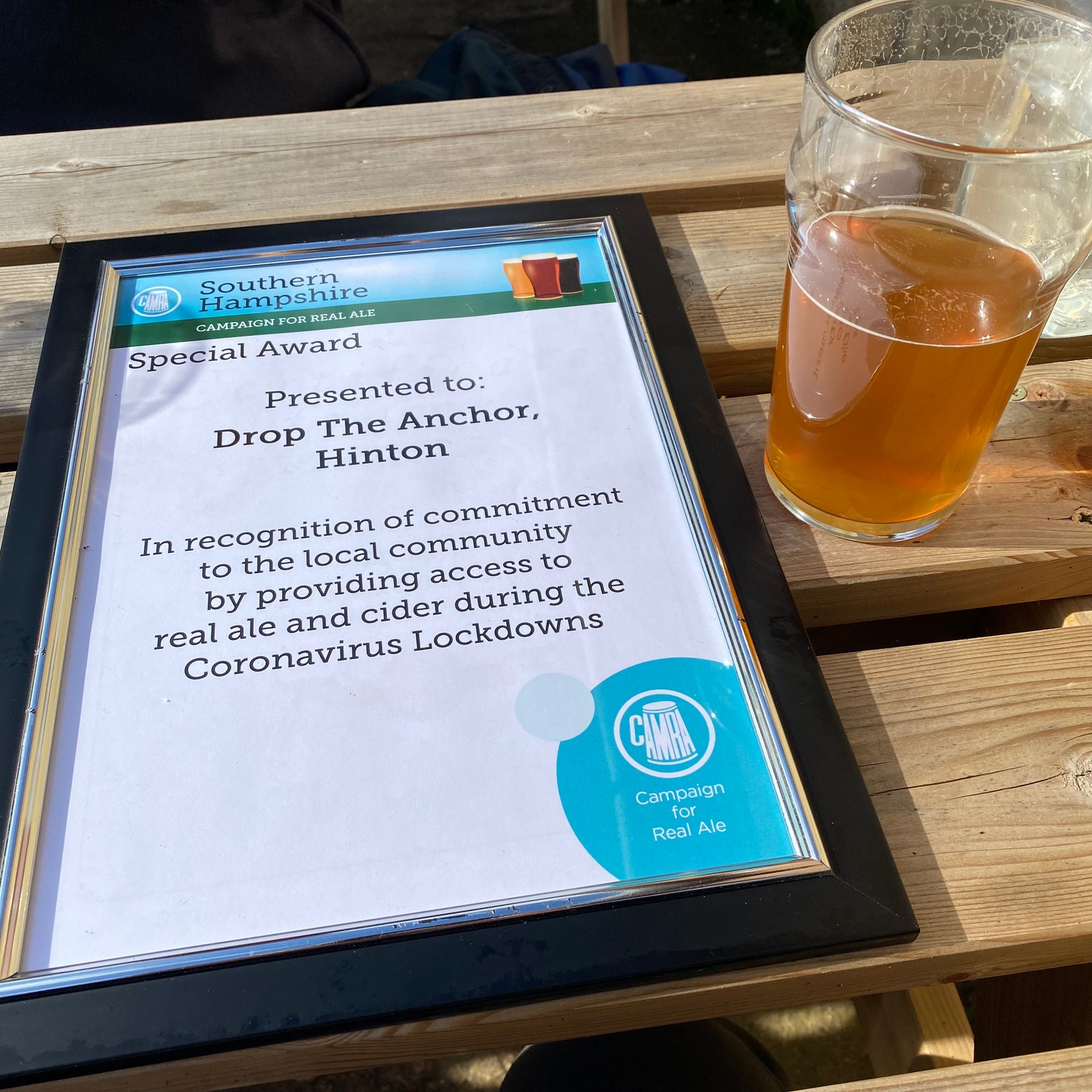 Drop the Anchor Brewery, Hinton. (External, Award). Published on 16-10-2021