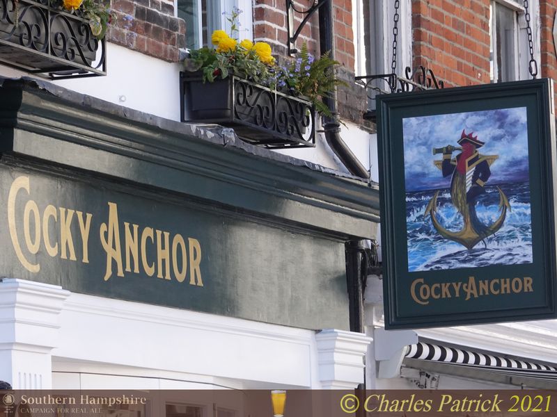 Cocky Anchor, Romsey (Photo: Charles Patrick - 23/04/2021). (External, Sign). Published on 23-04-2021 