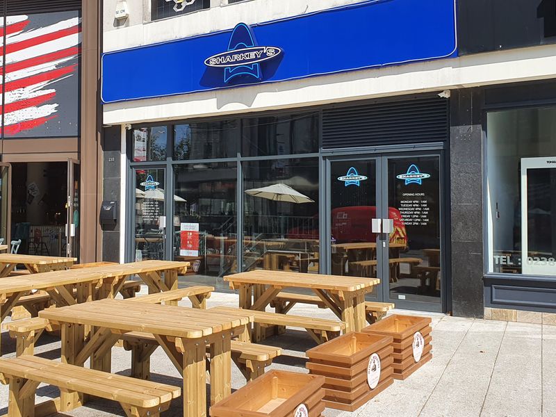 Sharkey's, Southampton (photo: Pete Horn - 9th August 2022). (Pub, External, Key). Published on 09-08-2022
