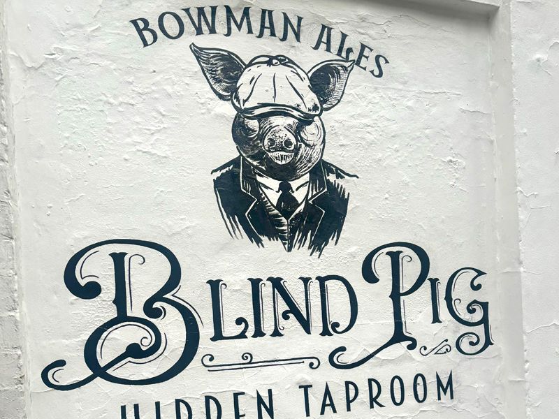 Blind Pig, Bishop's Waltham (Photo: Bowman Ales / Inca Design). (Pub, External, Sign). Published on 28-11-2024 