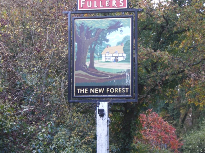 New Forest, Ashurst. (Pub, Sign). Published on 07-11-2010