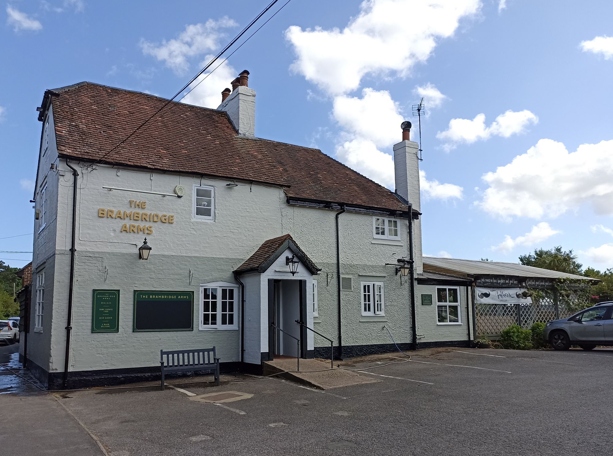 Brambridge Arms (Photo: David Pritchard 10th June 2022). (Pub, External, Key). Published on 10-06-2022